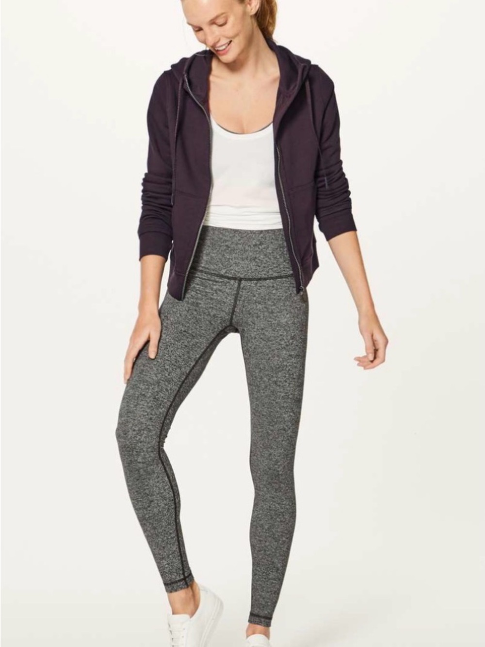 Lululemon Press Pause Jacket Pelt Purple Size 6 GUC Cozy Athleisure - Picture 3 of 8